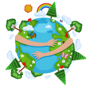 We Care Earth Logo - A Sustainable website. 