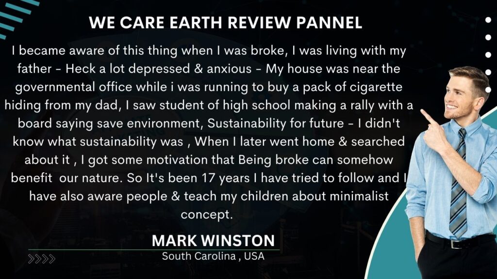 Inspiring Review and Experience of Mark Winston on minimalistic lifestyle.