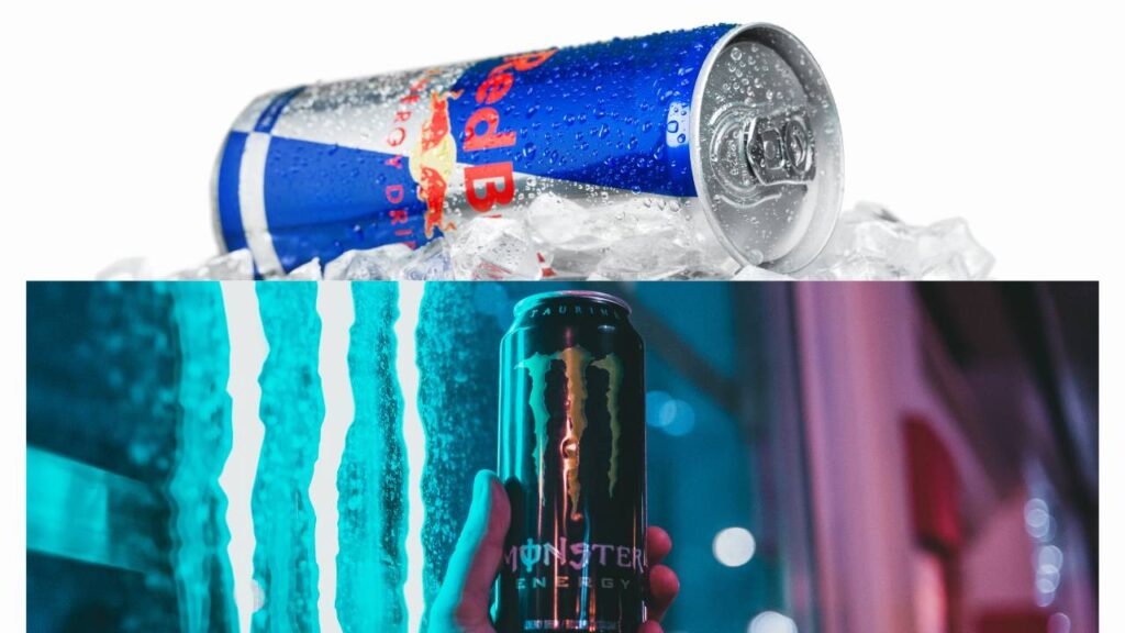 Energy drinks like redbull and monsters.
