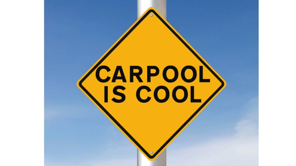 Tips for sustainable living at office - Carpool with colleagues. #sustainableliving #ecofriendlylivingtips #sustainablewaystolive #sustainabletips #wecareearth 